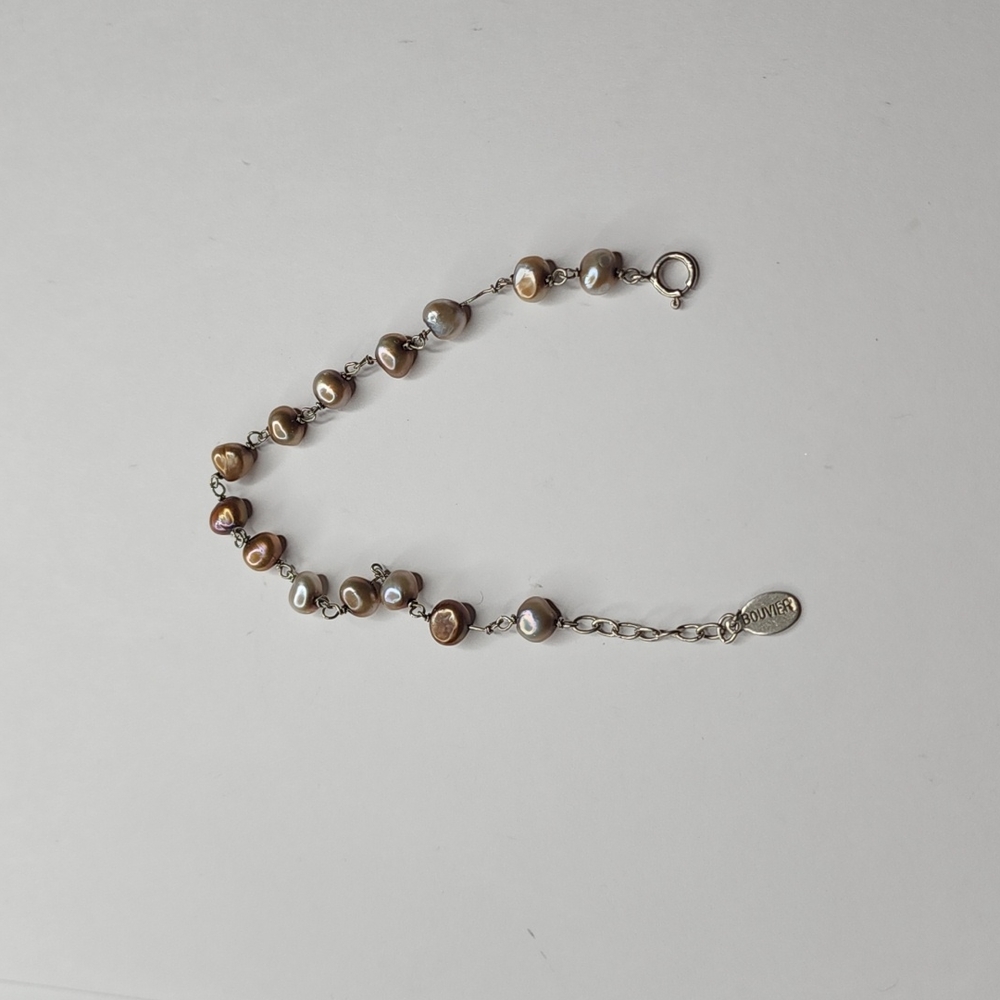 Pearl and Silver bracelet. - Picture 3 of 5